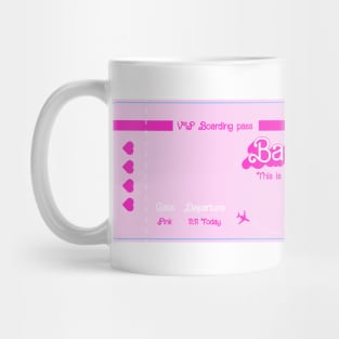 Barbie land ticket Mug